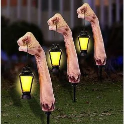 Spirit Halloween LED Zombie Arm Pathway Markers 3 Pack
