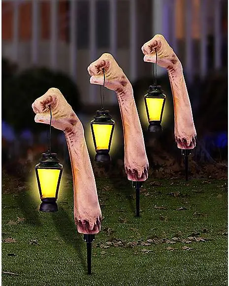 Spirit Halloween LED Zombie Arm Pathway Markers 3 Pack