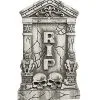 Spirit Halloween 2 Ft Skull And Gargoyle Tombstone