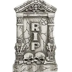 Spirit Halloween 2 Ft Skull And Gargoyle Tombstone