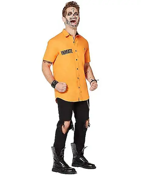 Spirit Halloween Arkham Inmate Work Shirt - Suicide Squad - Image 4