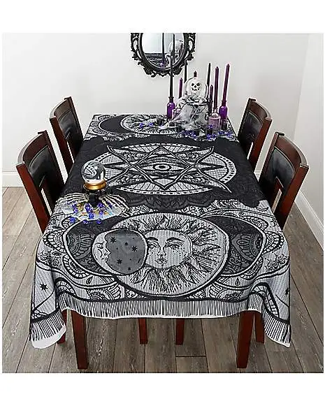 Spirit Halloween 7 Ft Tarot Celestial Tablecloth - Image 2