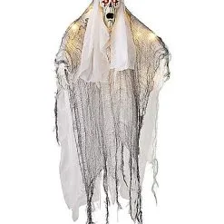 Spirit Halloween 36 Inch Light-Up Hanging White Reaper Decoration