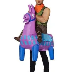 Spirit Halloween Adult Giddy Up Inflatable Costume - Fortnite