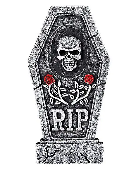 Spirit Halloween 16 Inch Rose Tombstone