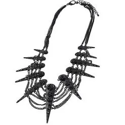 Spirit Halloween Black Chain Link Necklace