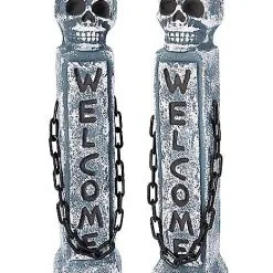 Spirit Halloween 21 Inch Welcome Tombstone Pillars