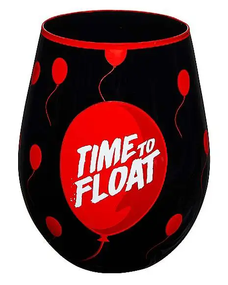 Spirit Halloween Pennywise Balloon Stemless Glass 20 Oz. - It Chapter Two - Image 2