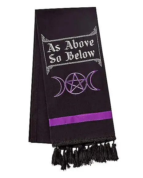 Spirit Halloween Multi-Pack As Above So Below Dish Towels - 2 Pack - Image 2