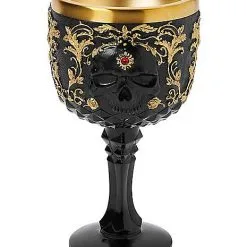 Spirit Halloween Gothic Noir Skull Goblet