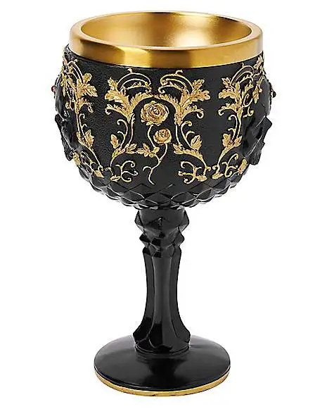Spirit Halloween Gothic Noir Skull Goblet - Image 3