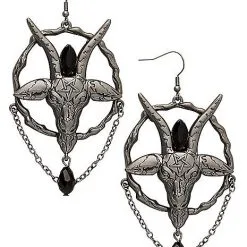Spirit Halloween Baphomet Earrings