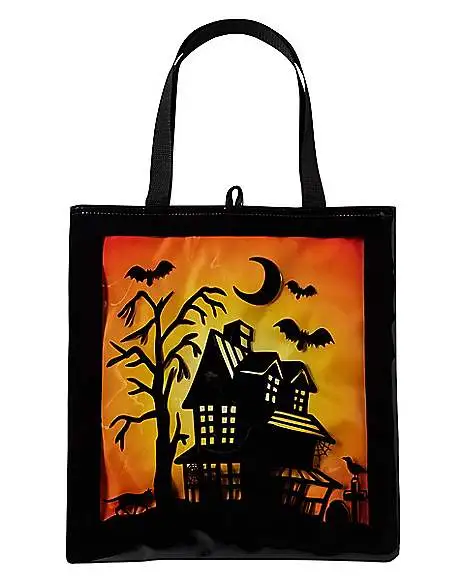 Spirit Halloween Haunted House Candy Window Tote Bag