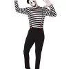 Spirit Halloween Adult Creepy Mime Costume