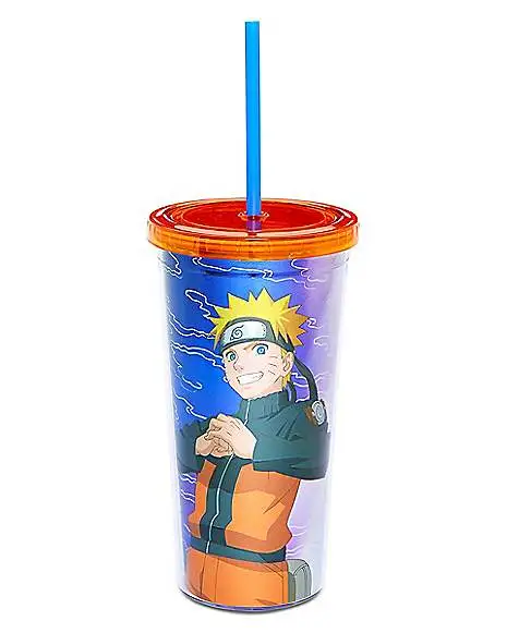 Spirit Halloween Naruto Pose Cup With Straw 20 Oz. - Naruto Shippudden