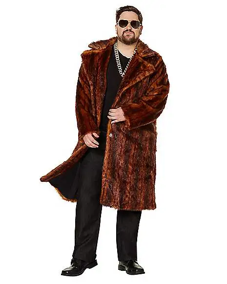 Spirit Halloween Faux Fur Coat - Image 3