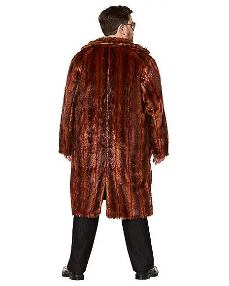 Spirit Halloween Faux Fur Coat - Image 4