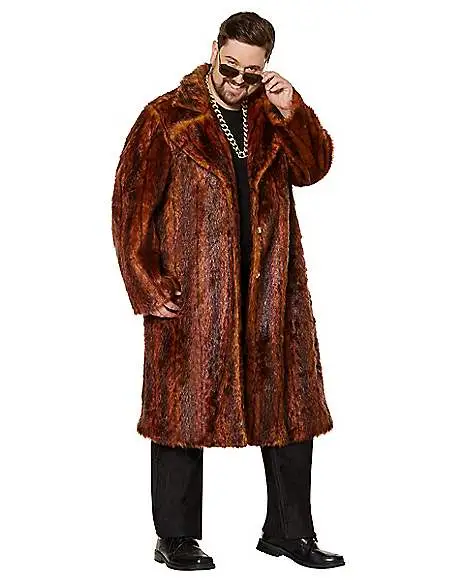 Spirit Halloween Faux Fur Coat - Image 5